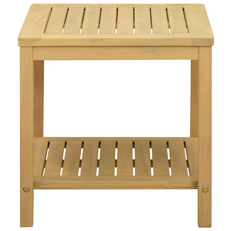 Bijzettafel Olie naturel 45 x 45 x 45 cm Massief Acaciahout