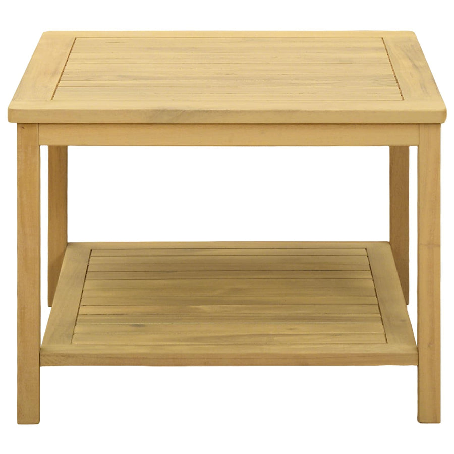 Bijzettafel Olie naturel 60 x 60 x 45 cm Massief Acaciahout