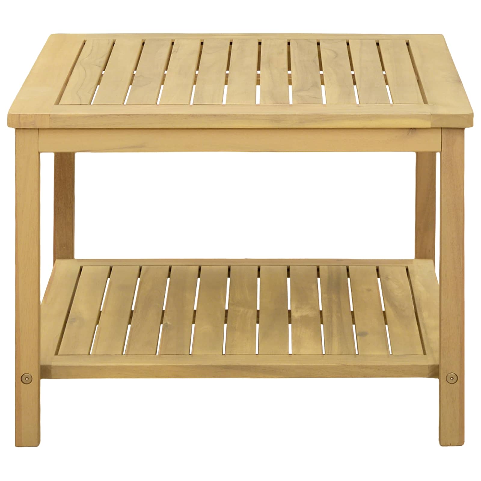 Bijzettafel Olie naturel 60 x 60 x 45 cm Massief Acaciahout