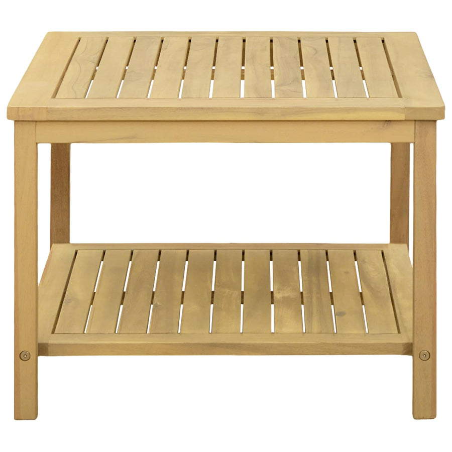 Bijzettafel Olie naturel 60 x 60 x 45 cm Massief Acaciahout