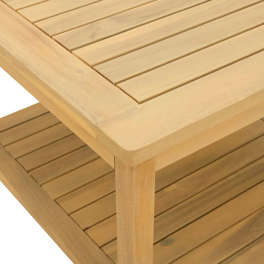 Bijzettafel Olie naturel 50 x 35 x 45 cm Massief Acaciahout