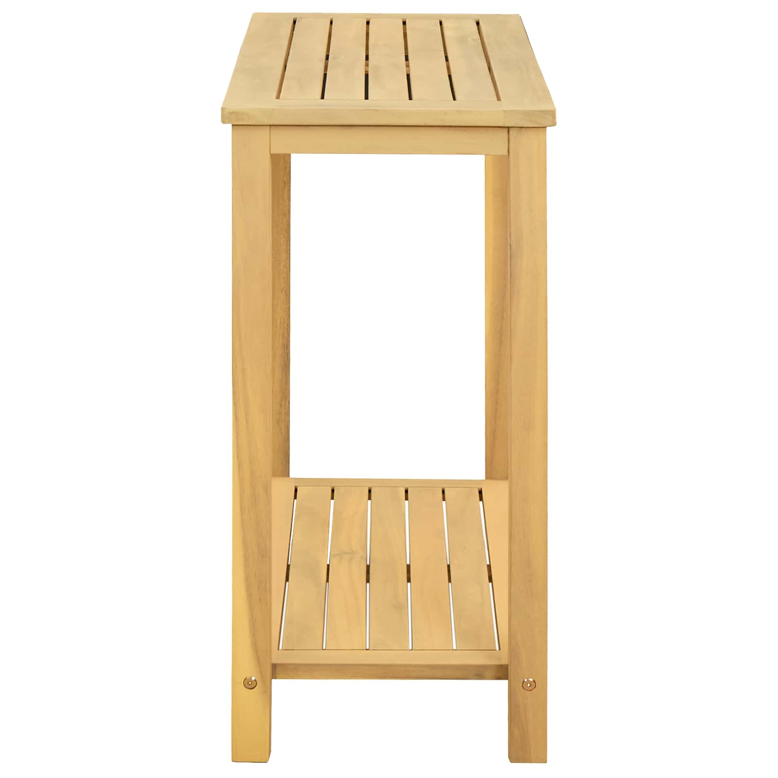 Tuin Console Tafel met opslag Licht acacia 80 x 35 x 75 cm