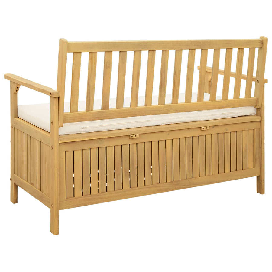 Opslagbank met kussen met opslag met de deur 120 x 63 x 84 cm