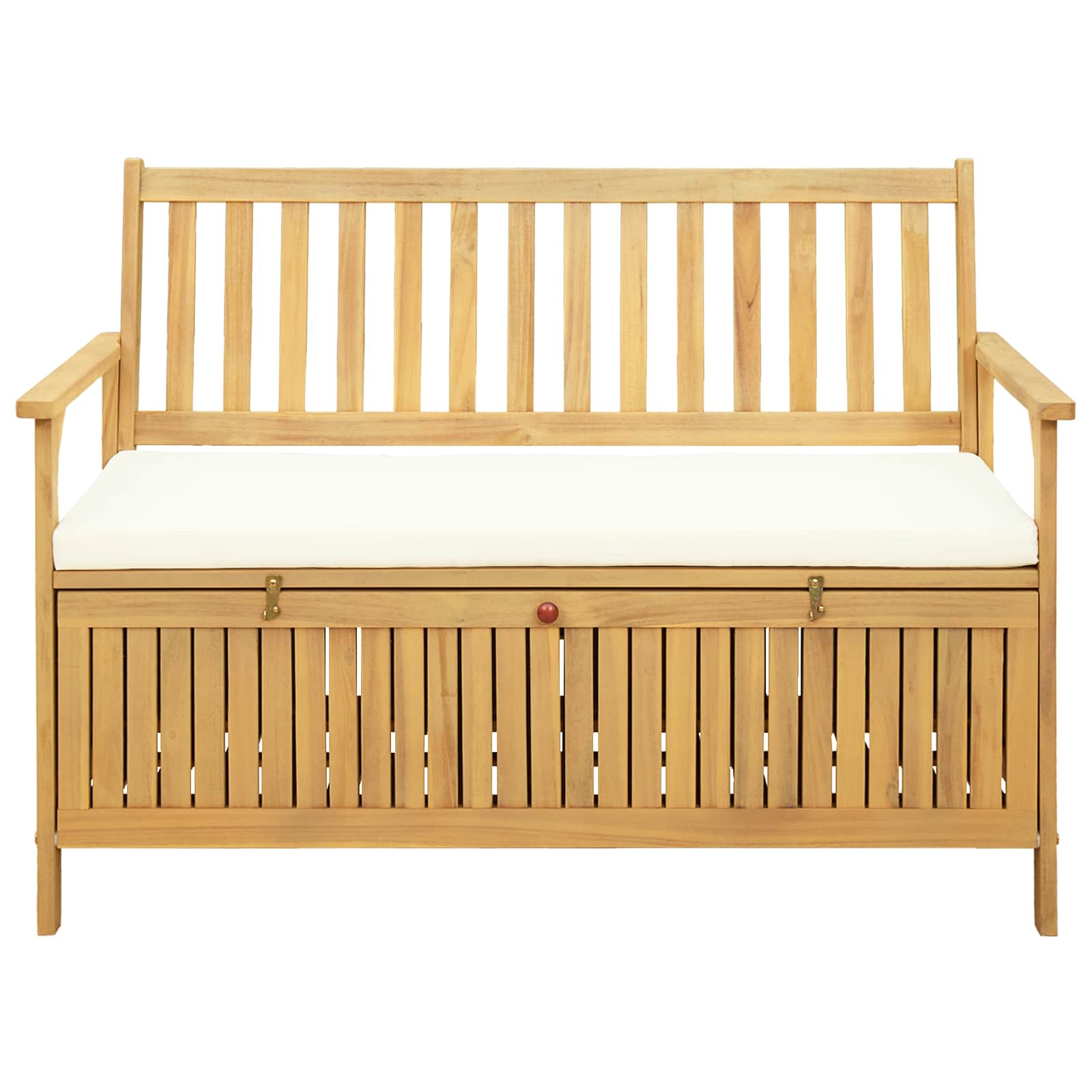Opslagbank met kussen met opslag met de deur 120 x 63 x 84 cm