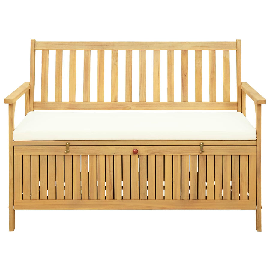 Opslagbank met kussen met opslag met de deur 120 x 63 x 84 cm