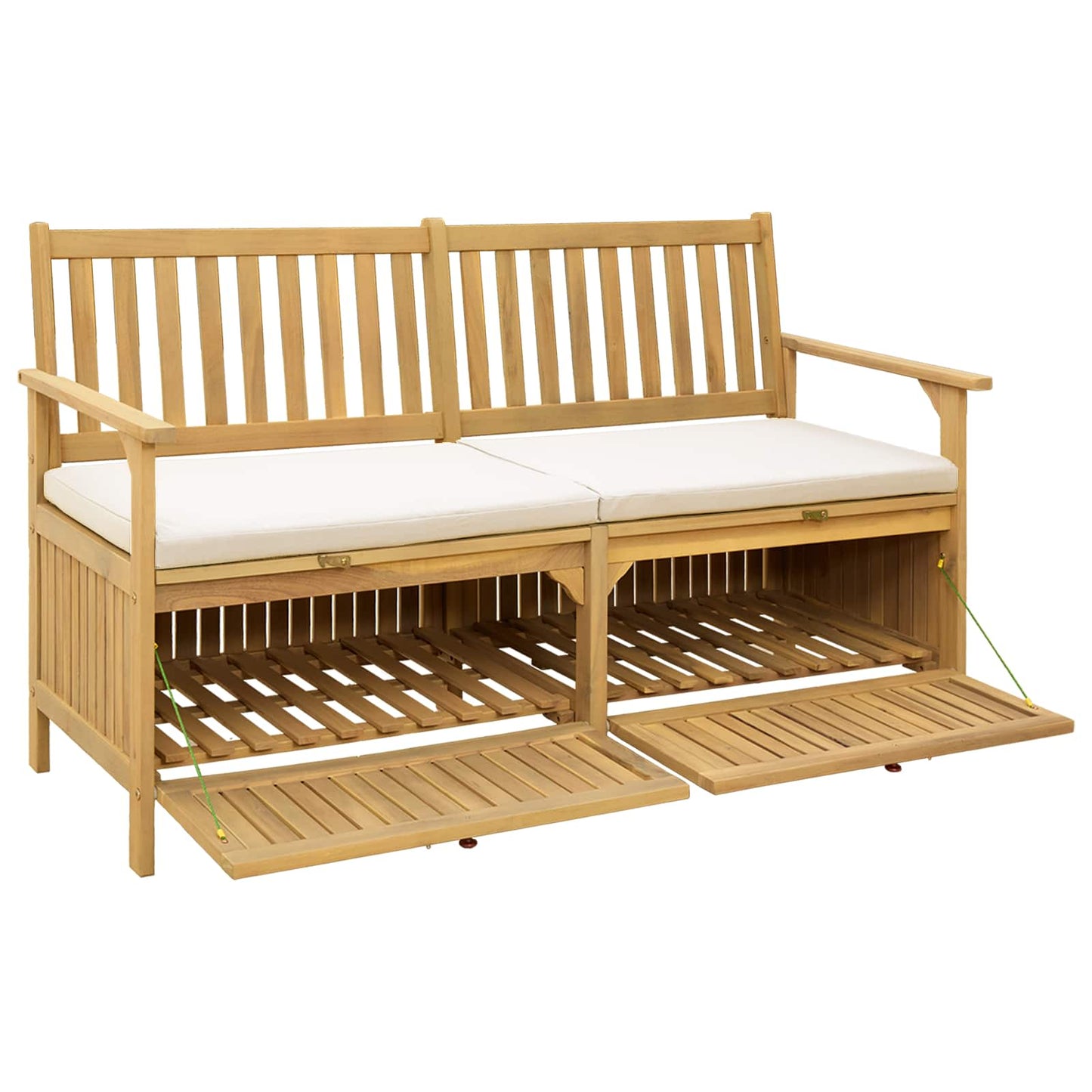 Opslagbank met kussen met opslag met de deur 148 x 63 x 84 cm