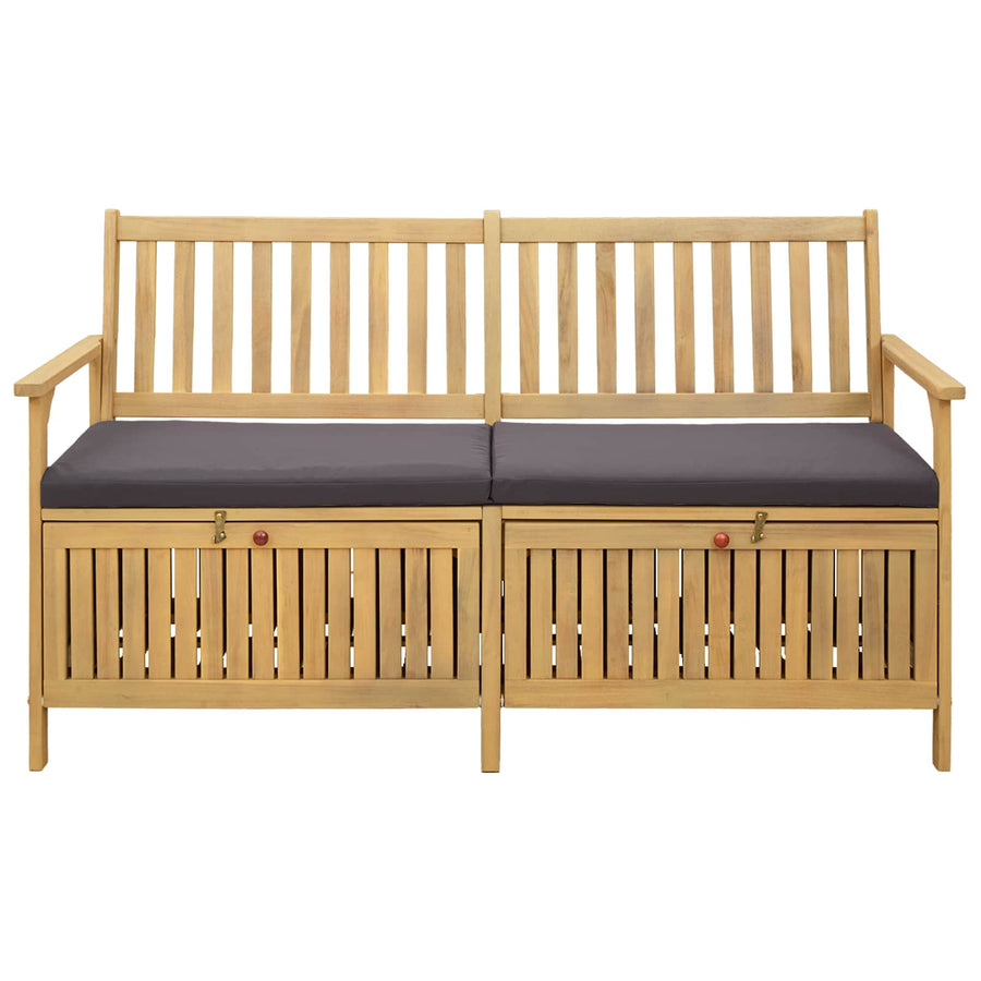Opslagbank met kussen met opslag met de deur 148 x 63 x 84 cm