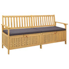 Storage bench with cushion and storage with door