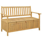 Storage bench with door storage Solid Acacia