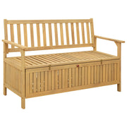 Opslagbank massief acacia 120x63x84 cm