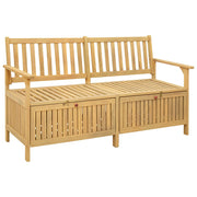 Opslagbank massief acacia 148x63x84 cm