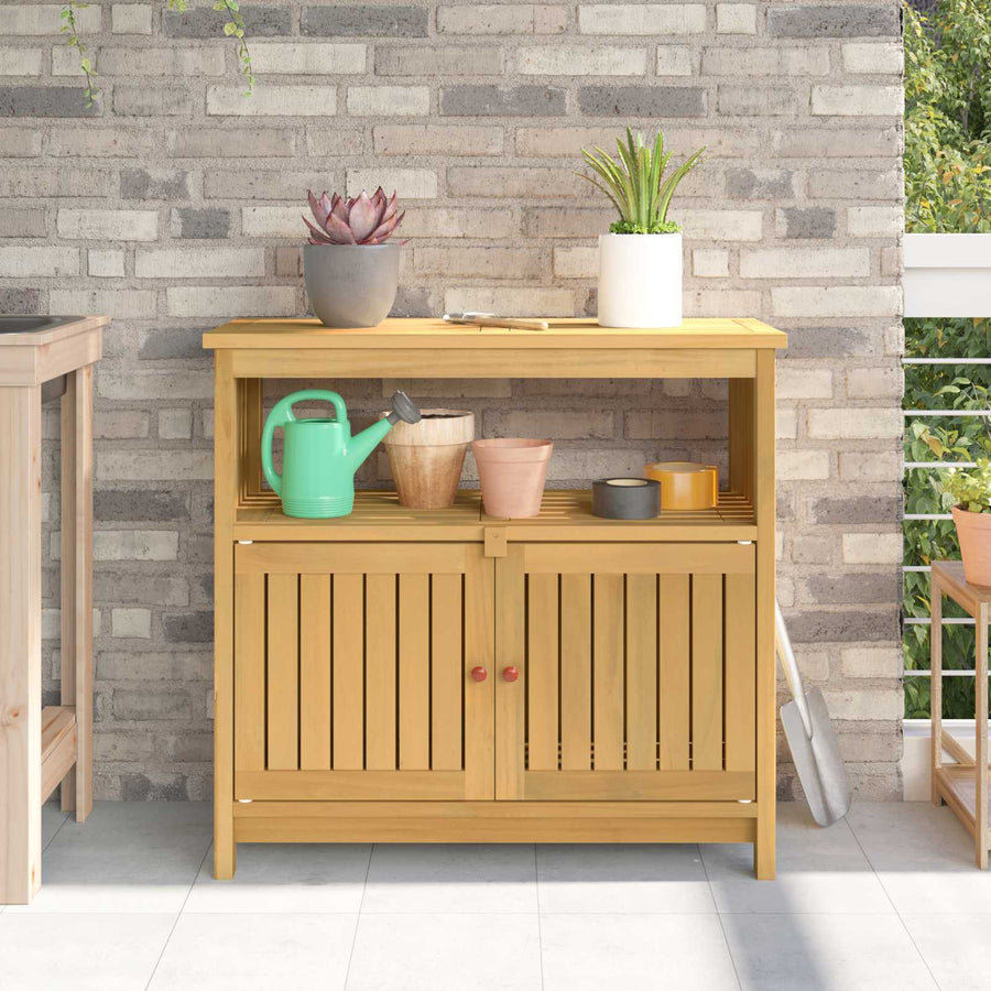 Tuin Console Tafel Licht acacia 80 x 35 x 75 cm