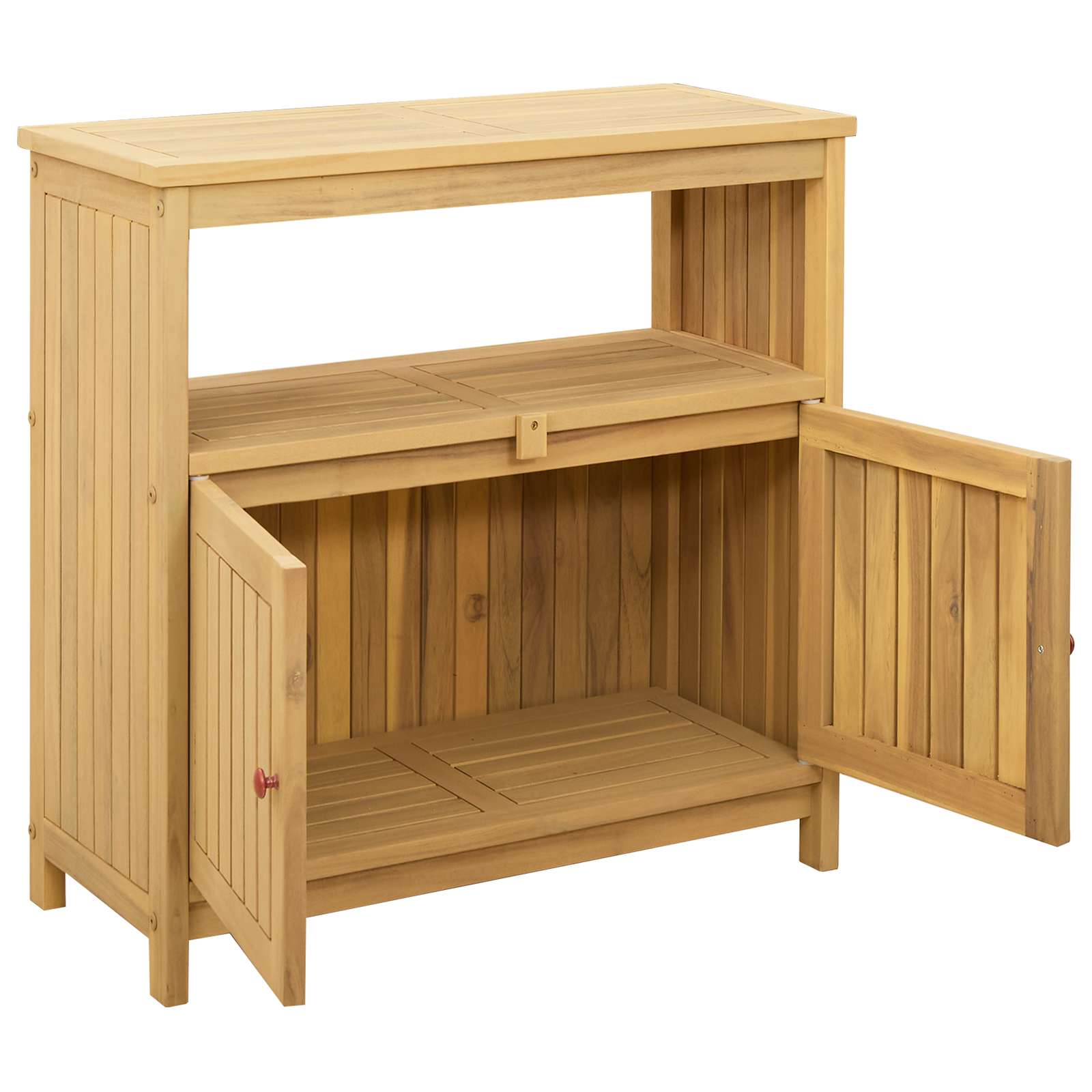 Tuin Console Tafel Licht acacia 80 x 35 x 75 cm