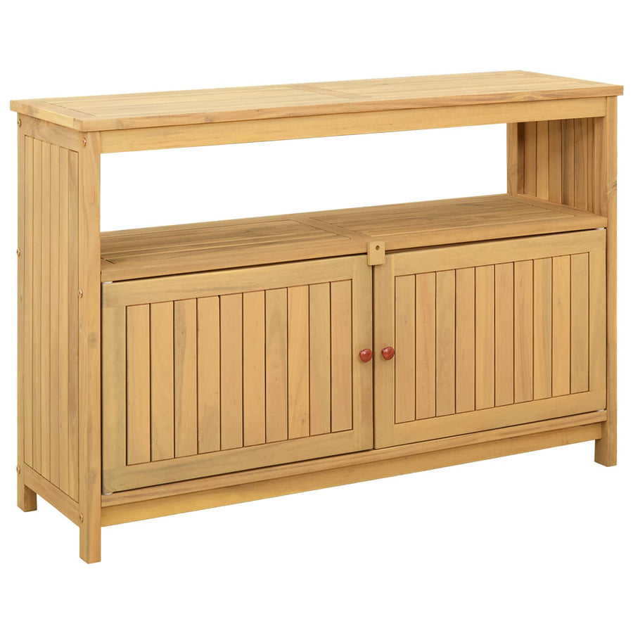 Tuin Console Tafel met opslag Licht acacia 110 x 35 x 75 cm