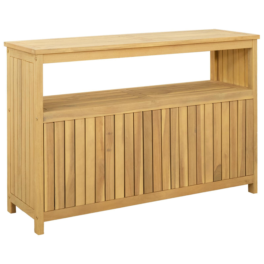 Tuin Console Tafel met opslag Licht acacia 110 x 35 x 75 cm