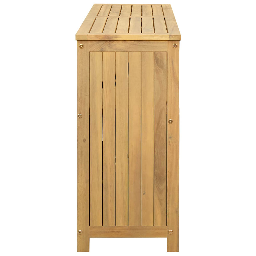 Tuin Console Tafel met opslag Licht acacia 110 x 35 x 75 cm
