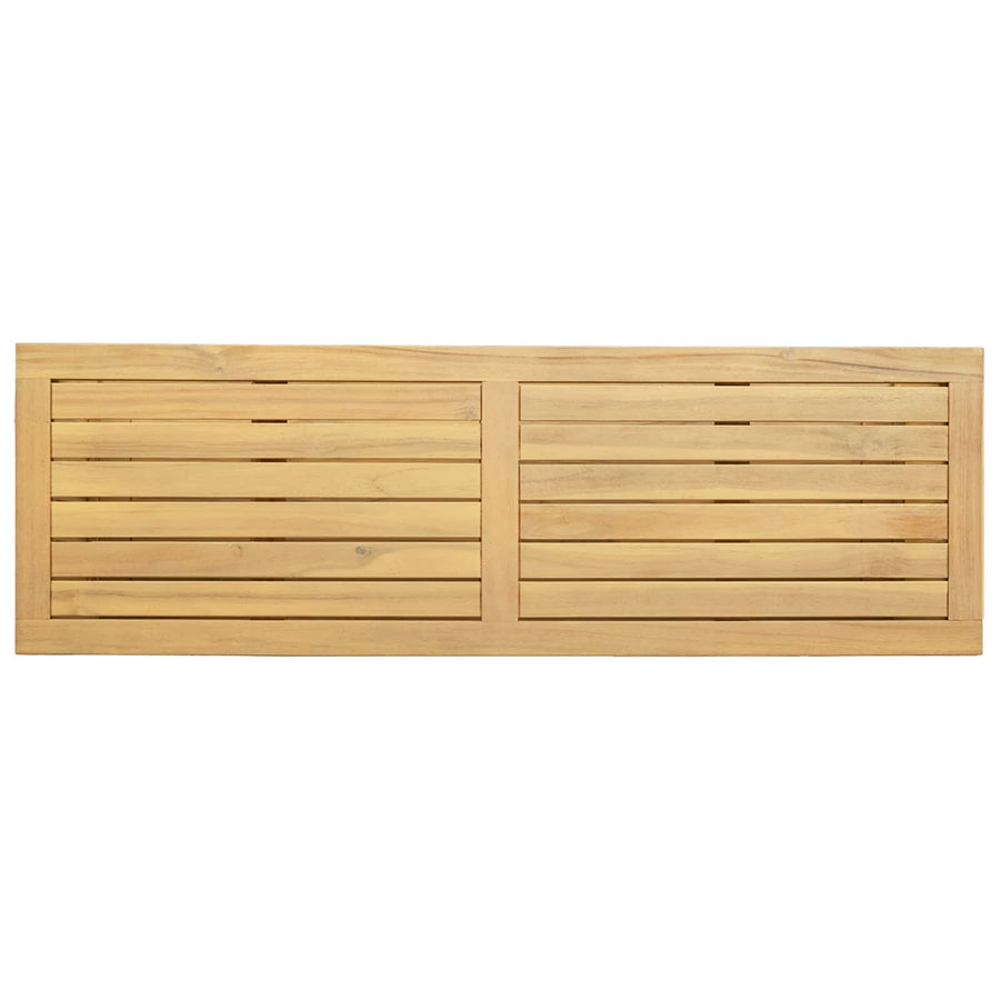 Tuin Console Tafel met opslag Licht acacia 110 x 35 x 75 cm