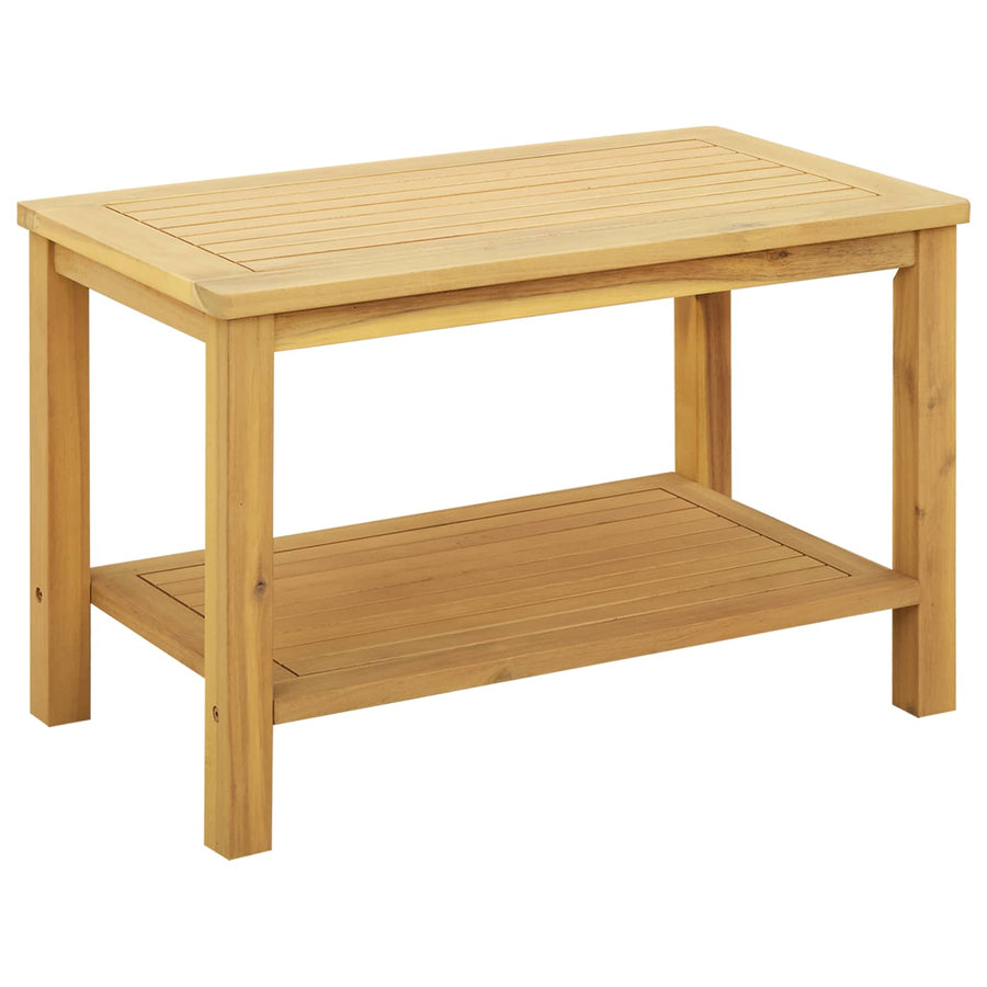 Bijzettafel Olie naturel 70 x 40 x 45 cm Massief Acaciahout