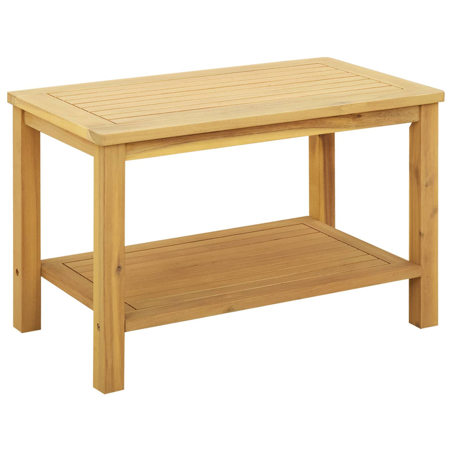 Bijzettafel Olie naturel 70 x 40 x 45 cm Massief Acaciahout