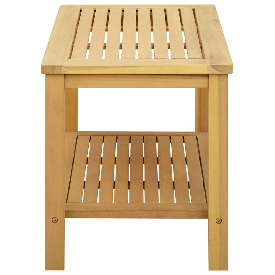 Bijzettafel Olie naturel 70 x 40 x 45 cm Massief Acaciahout