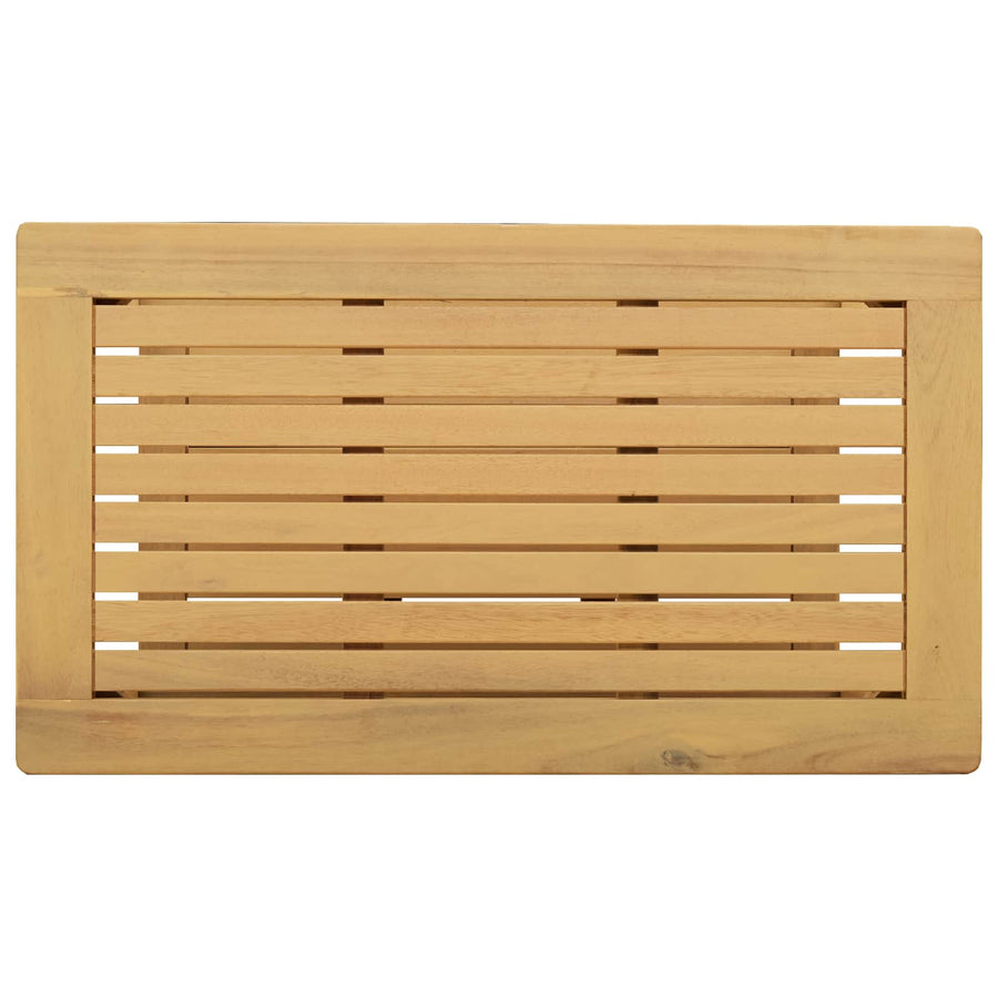 Bijzettafel Olie naturel 70 x 40 x 45 cm Massief Acaciahout