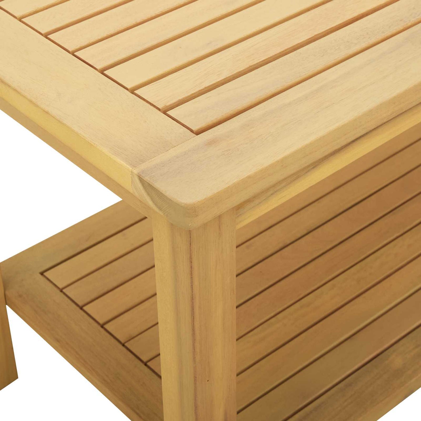 Bijzettafel Olie naturel 90 x 50 x 45 cm Massief Acaciahout