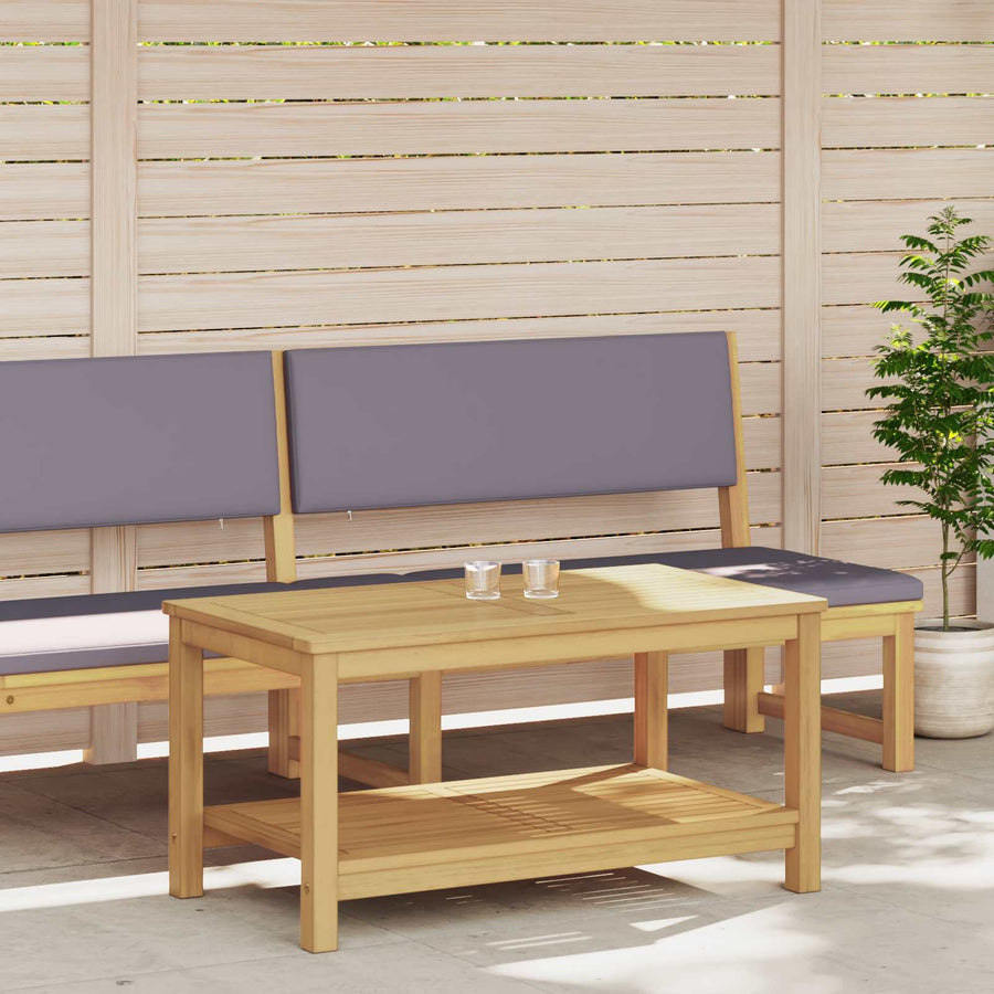 Bijzettafel Olie naturel 90 x 50 x 45 cm Massief Acaciahout