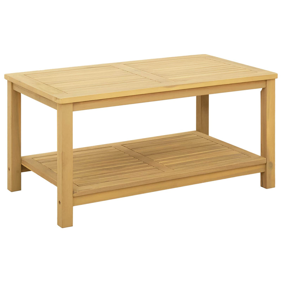 Bijzettafel Olie naturel 90 x 50 x 45 cm Massief Acaciahout