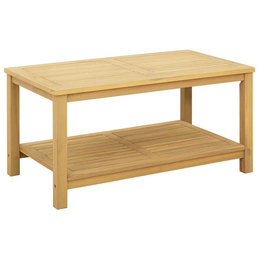 Bijzettafel Olie naturel 90 x 50 x 45 cm Massief Acaciahout