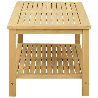 Bijzettafel Olie naturel 90 x 50 x 45 cm Massief Acaciahout