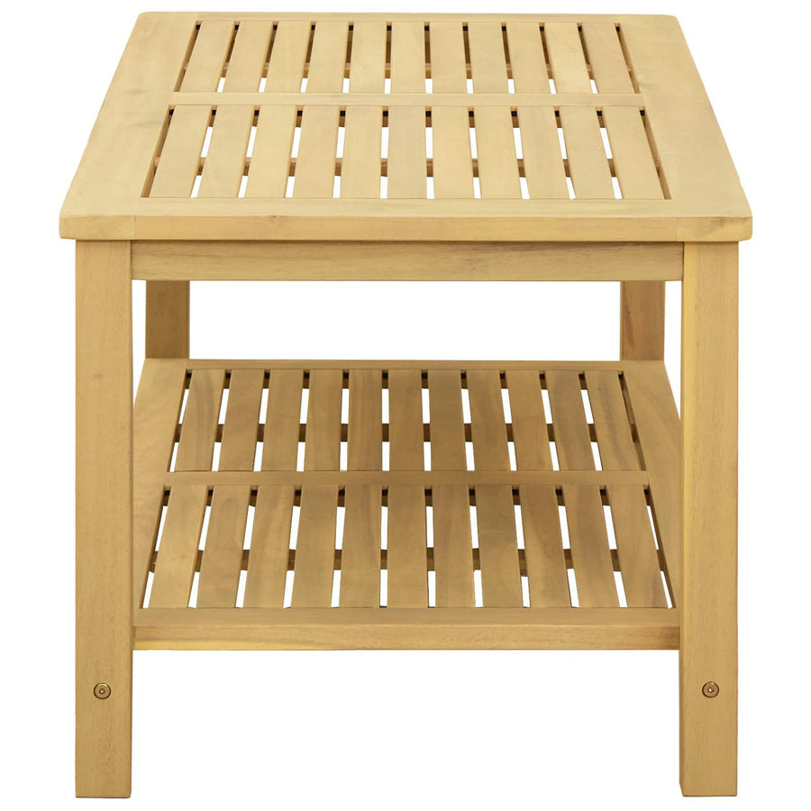 Bijzettafel Olie naturel 90 x 50 x 45 cm Massief Acaciahout