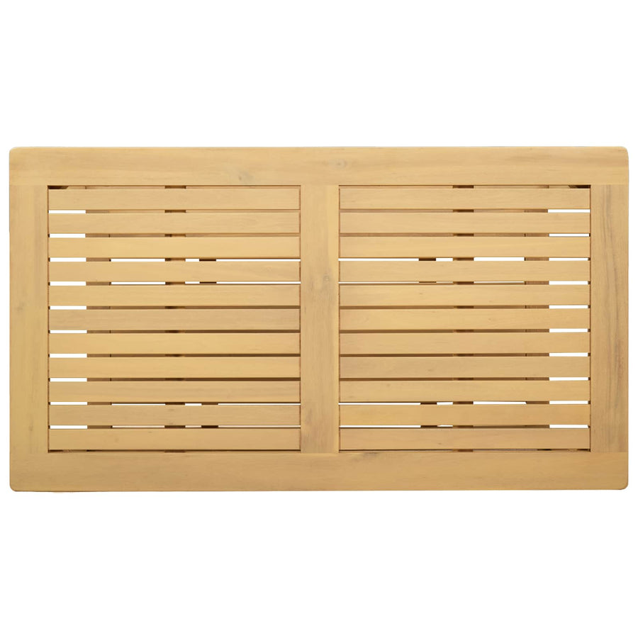Bijzettafel Olie naturel 90 x 50 x 45 cm Massief Acaciahout