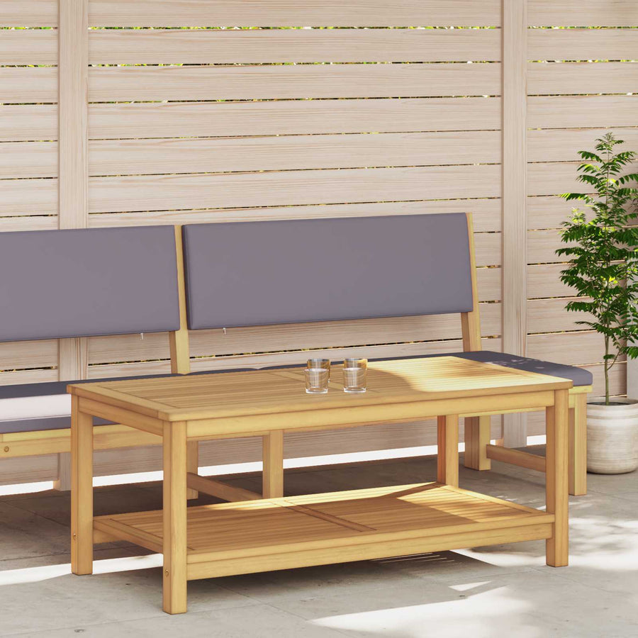 Bijzettafel Olie naturel 110 x 55 x 45 cm Massief Acaciahout