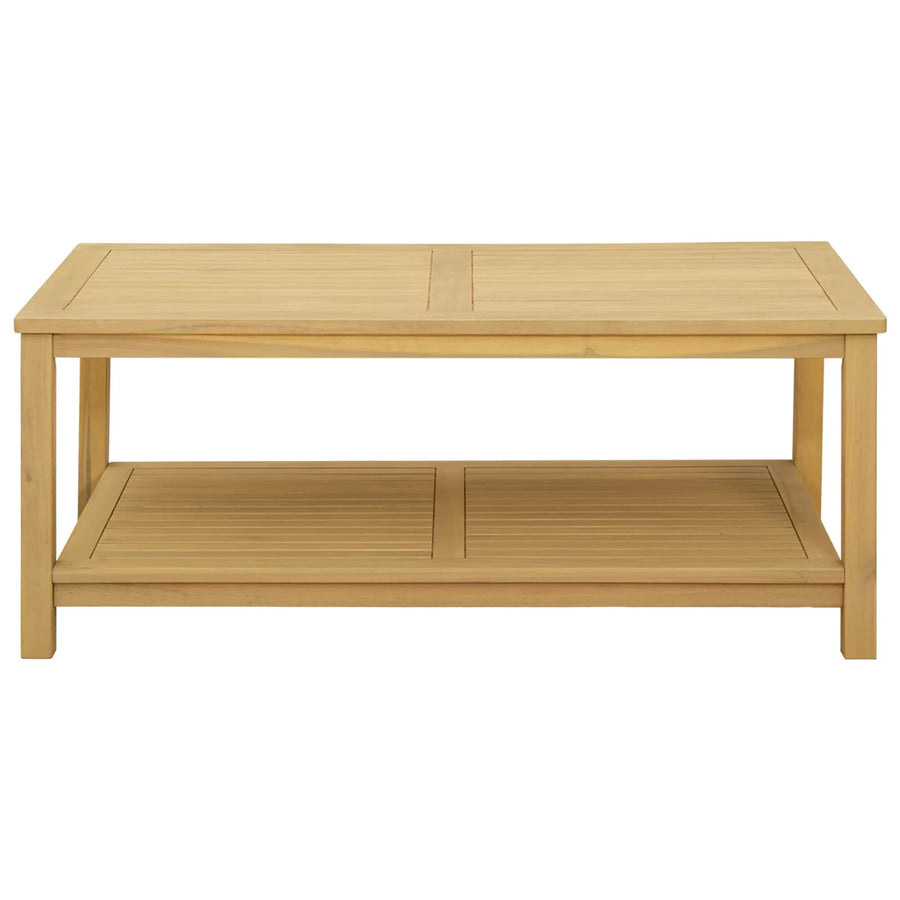 Bijzettafel Olie naturel 110 x 55 x 45 cm Massief Acaciahout