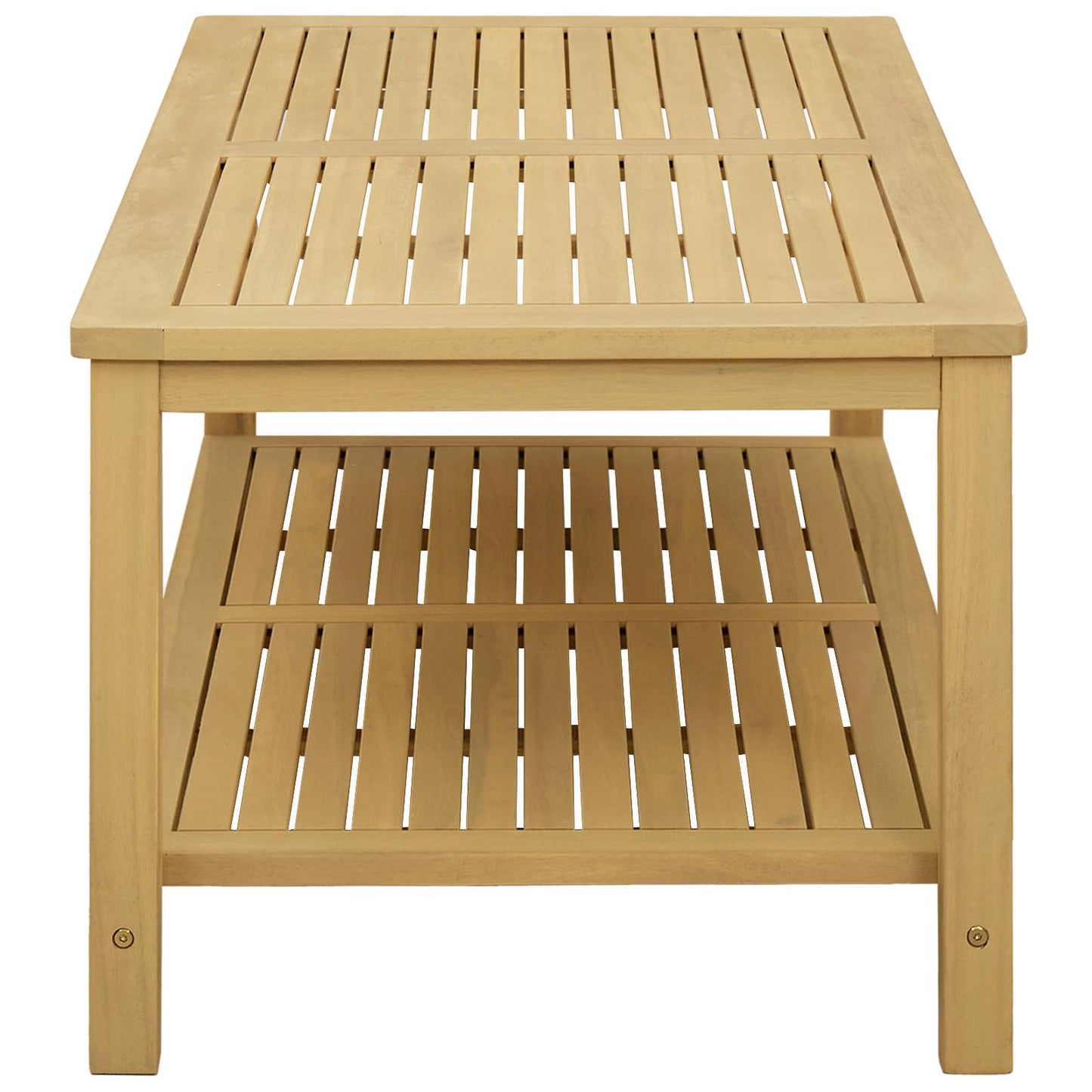 Bijzettafel Olie naturel 110 x 55 x 45 cm Massief Acaciahout