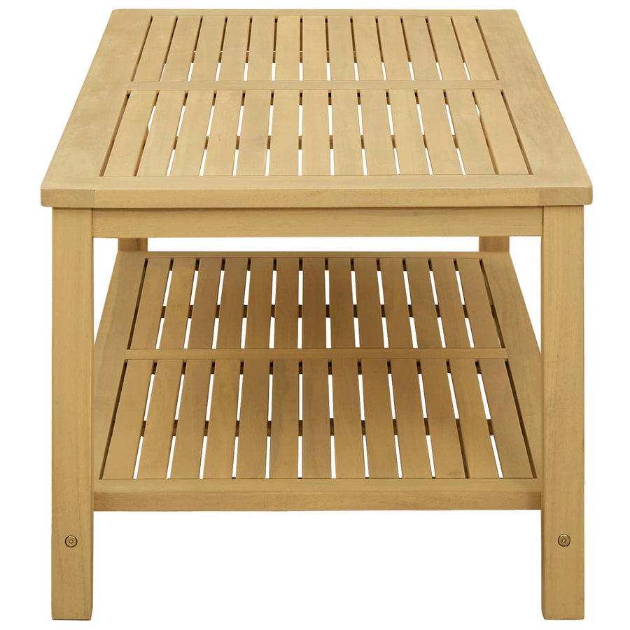 Bijzettafel Olie naturel 110 x 55 x 45 cm Massief Acaciahout