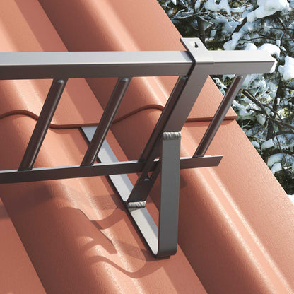 Sneeuwbeveiligingsteun 2 pcs Antraciet 29,5 x 3 x 34,5 cm Staal