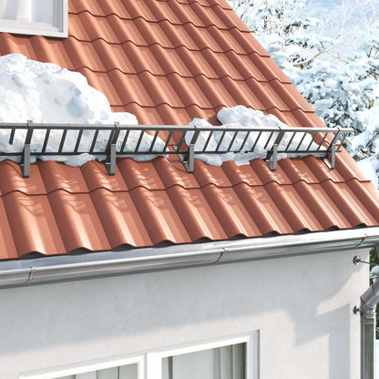 Sneeuwbeveiligingsteun 2 pcs Antraciet 29,5 x 3 x 34,5 cm Staal