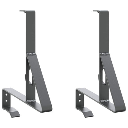 Sneeuwbeveiligingsteun 2 pcs Antraciet 29,5 x 3 x 34,5 cm Staal