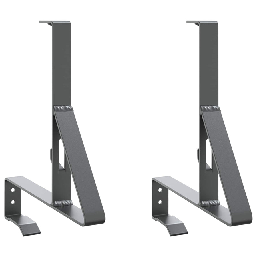 Sneeuwbeveiligingsteun 2 pcs Antraciet 29,5 x 3 x 34,5 cm Staal