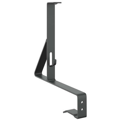 Sneeuwbeveiligingsteun 2 pcs Antraciet 29,5 x 3 x 34,5 cm Staal