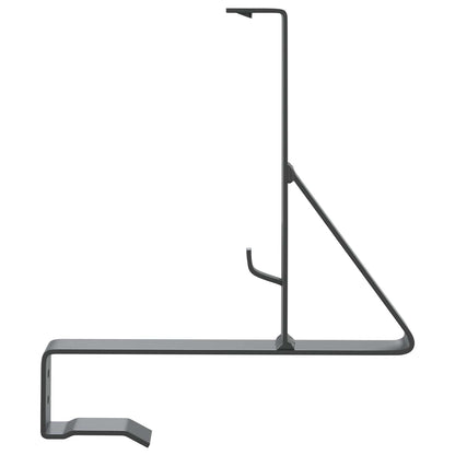 Sneeuwbeveiligingsteun 2 pcs Antraciet 29,5 x 3 x 34,5 cm Staal