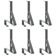 Sneeuwbeveiligingsteun 6 pcs Antraciet 29,5 x 3 x 34,5 cm Staal