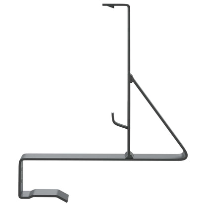 Sneeuwbeveiligingsteun 6 pcs Antraciet 29,5 x 3 x 34,5 cm Staal