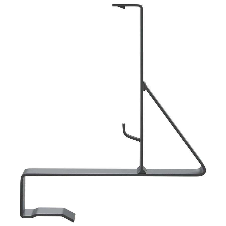 Sneeuwbeveiligingsteun 6 pcs Antraciet 29,5 x 3 x 34,5 cm Staal