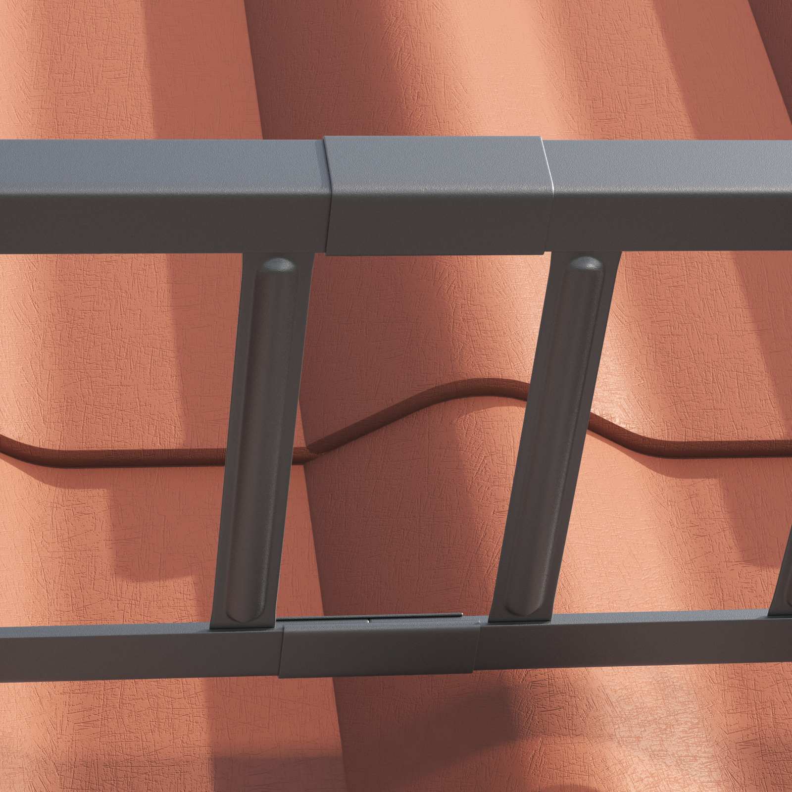 Dak sneeuwbeugel Antraciet 1200 x 2,5 x 20 cm Staal