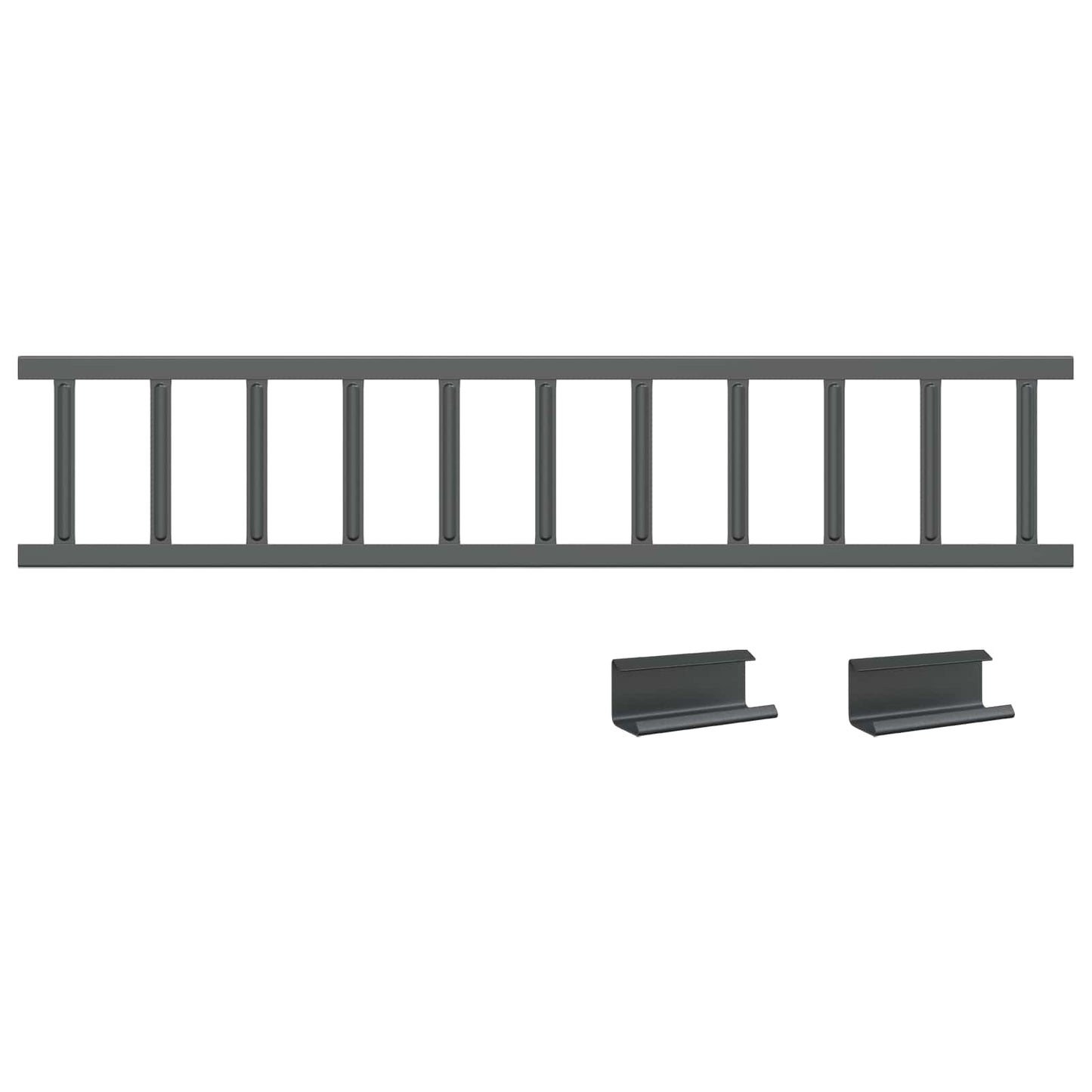 Dak sneeuwbeugel Antraciet 1200 x 2,5 x 20 cm Staal