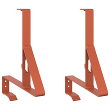 Sneeuwbeveiligingsteun 2 pcs Rood 29,5 x 3 x 34,5 cm Staal