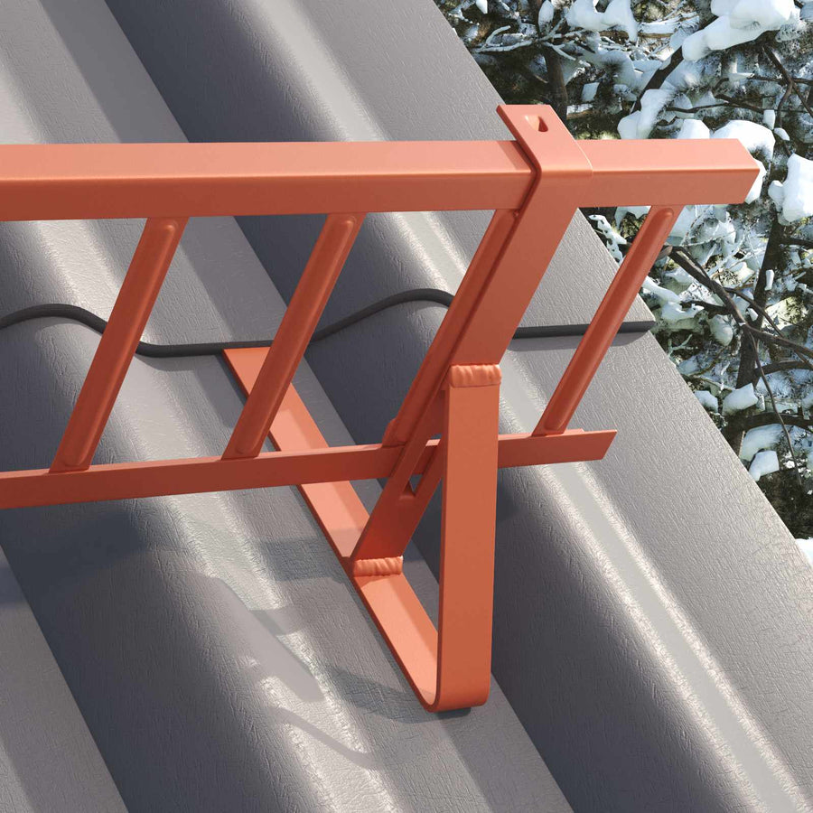 Sneeuwbeveiligingsteun Rood 29,5 x 3 x 34,5 cm Staal