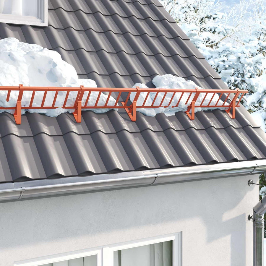 Dak sneeuwbeugel Rood 300 x 29,5 x 34,5 cm Staal